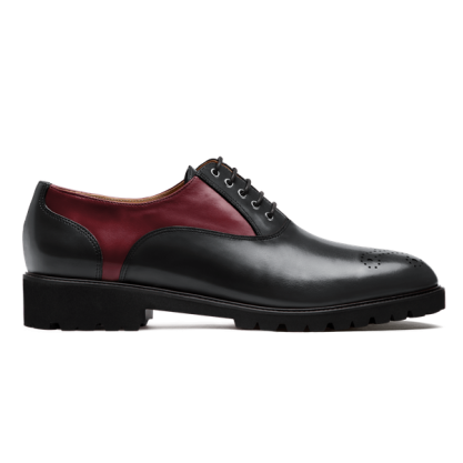 Oxfords - black & oxblood leather