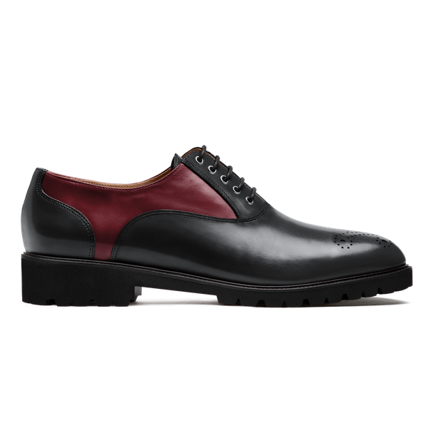 Oxfords - black & oxblood leather