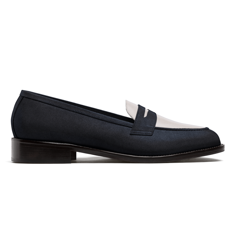 Penny Loafers - blue suede