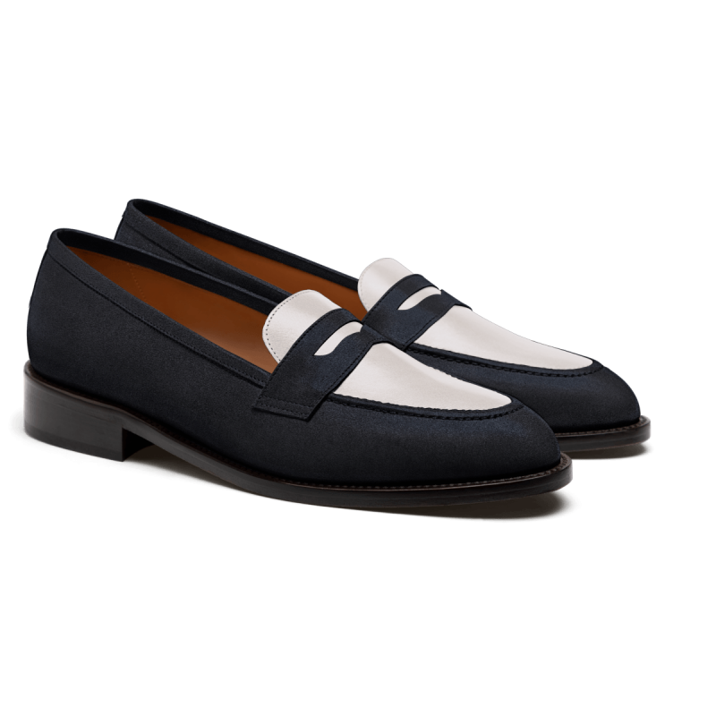 Penny Loafers - blue suede