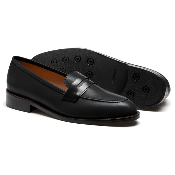 Penny Loafers - black leather