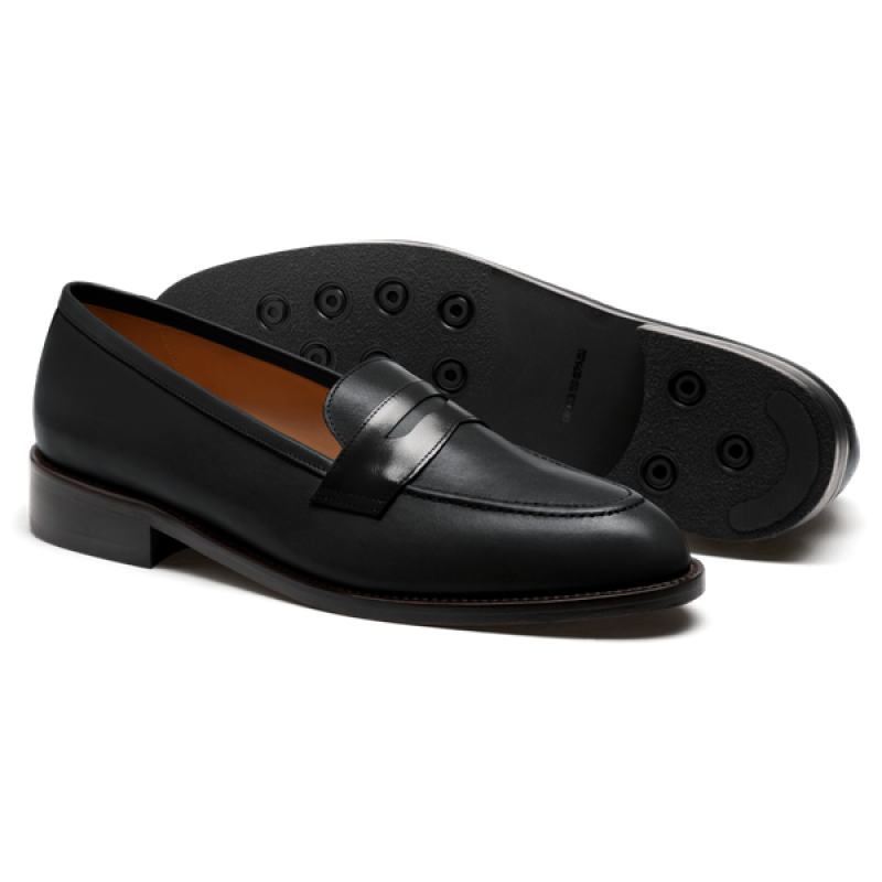 Penny Loafers - black leather