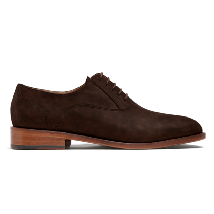 Oxford shoes - brown waxed leather