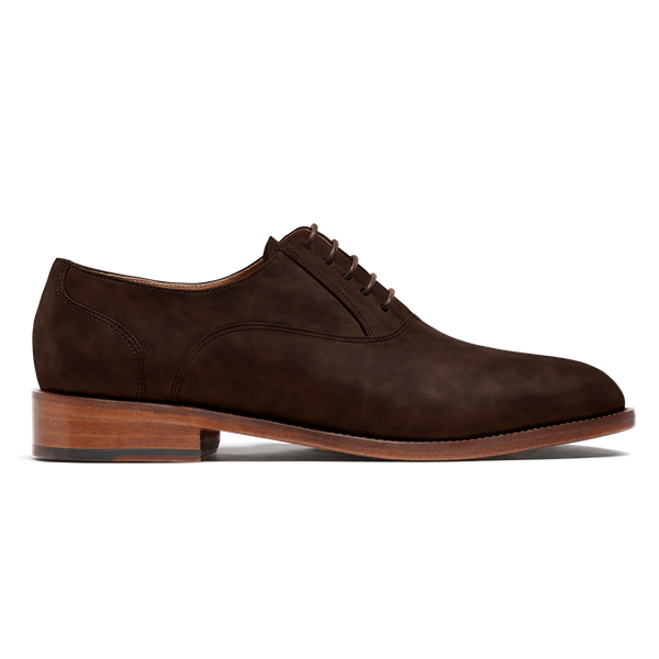 Oxford shoes - brown waxed leather