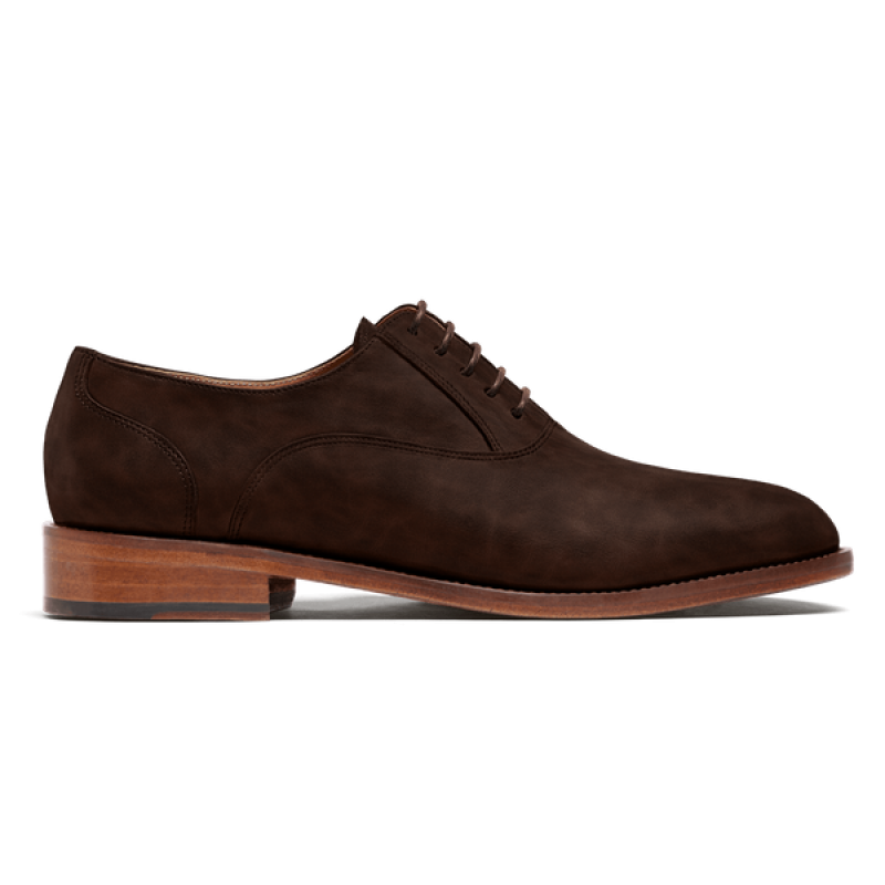 Oxford shoes - brown waxed leather