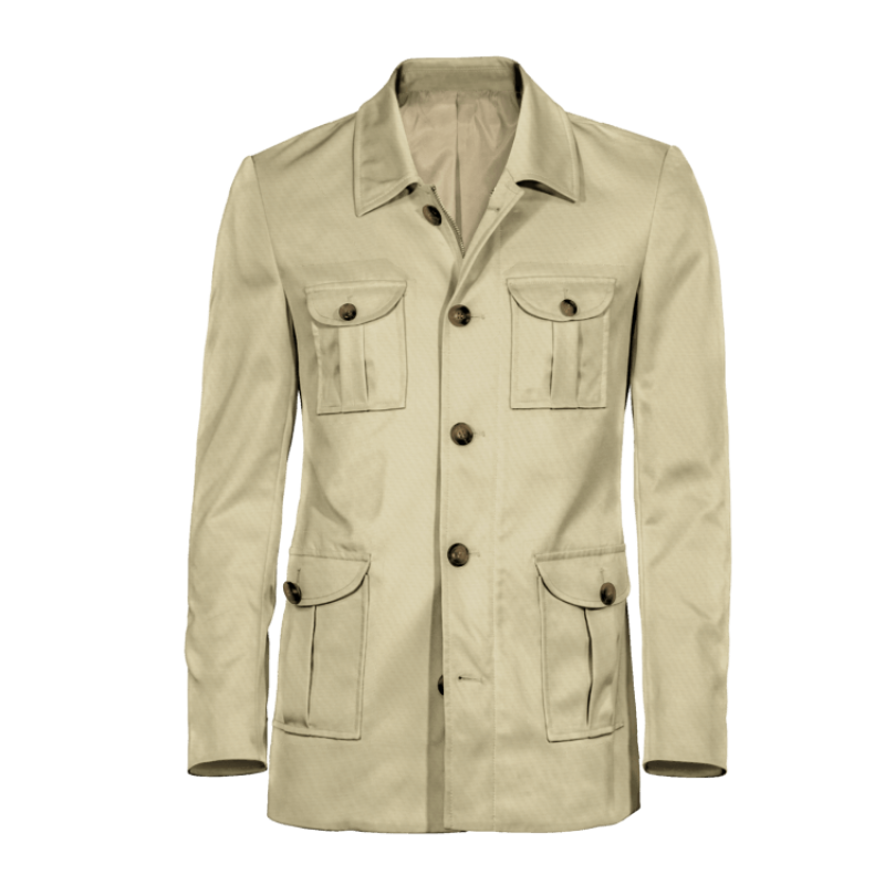 Collared beige Field jacket