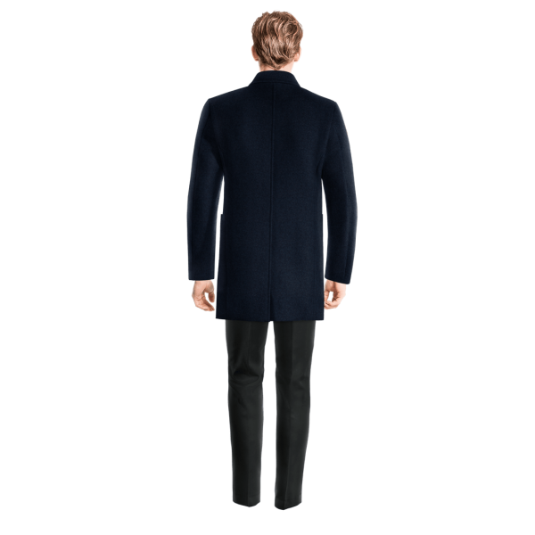 Blue Wool Pea Coat