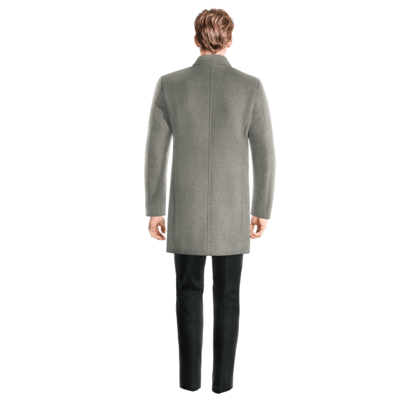 Grey Unlined Overcoat