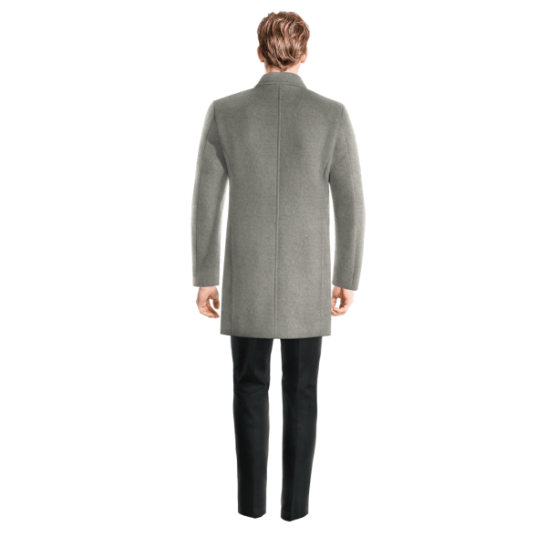 Grey Double Breasted Coat