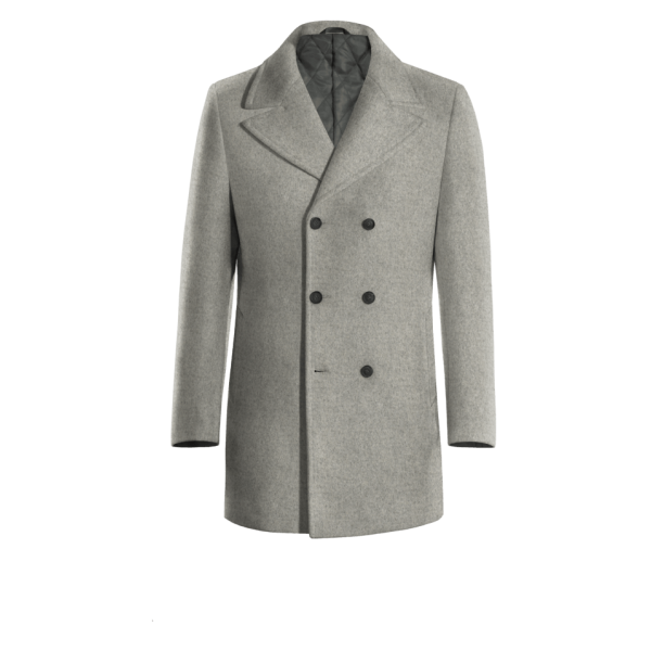 Grey Peacoat