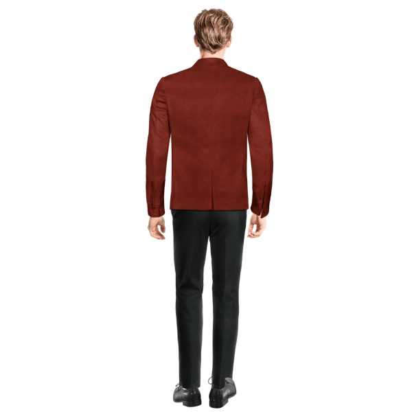 Lapeled red Corduroy jacket