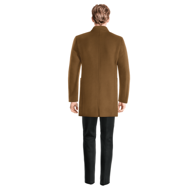 Camel Pure wool Pea Jacket