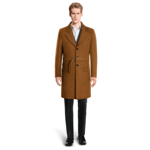 Brown Long Belted Coat