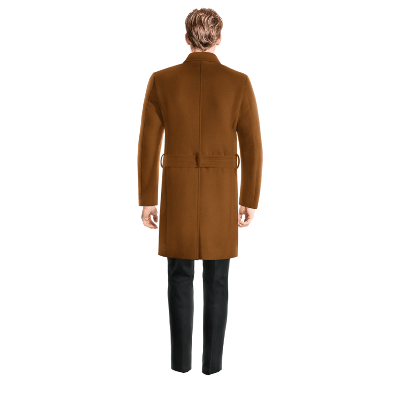 Brown Long Belted Coat