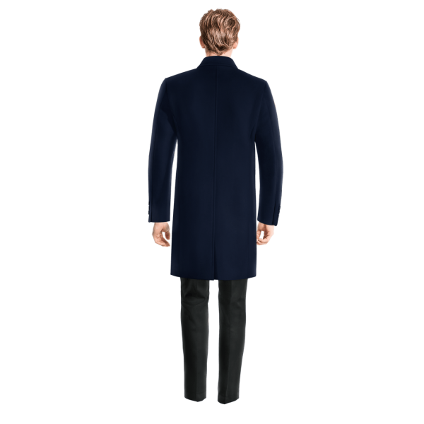 Blue Long Coat with removable padded piece