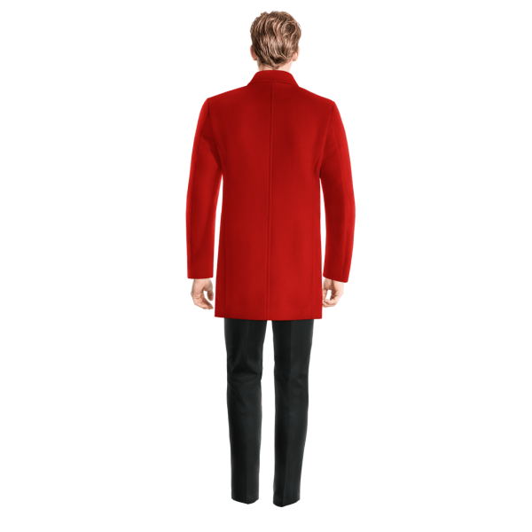 Intense Red Peacoat