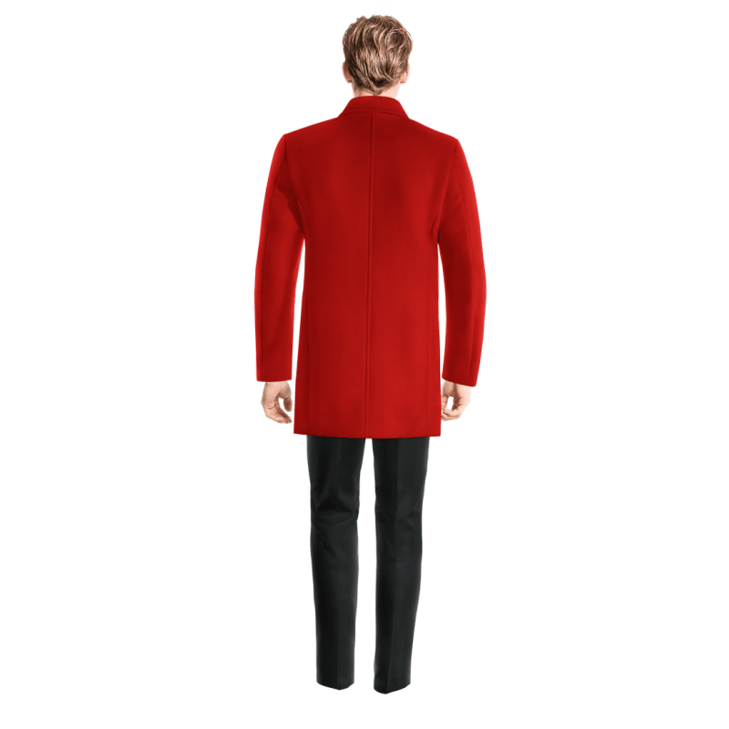 Intense Red Peacoat