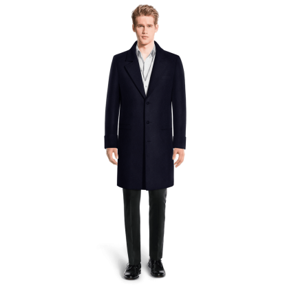 Blue Long Overcoat