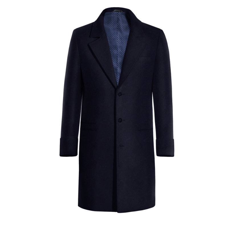 Blue Long Overcoat