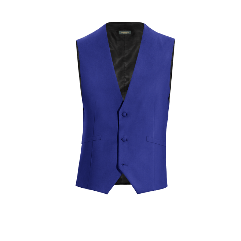 Royal Blue Wool Blends Vest