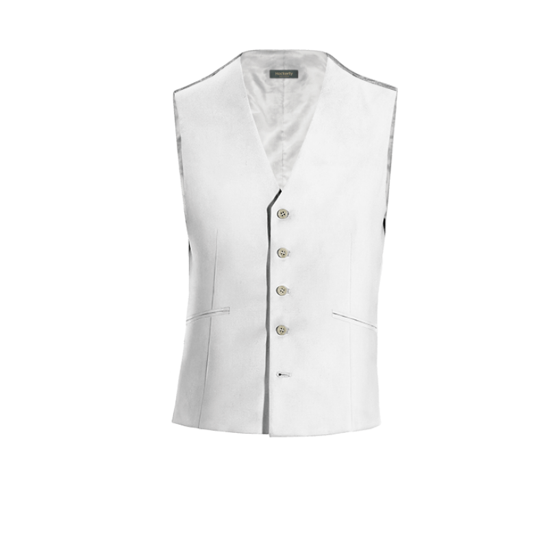 White linen Dress Vest