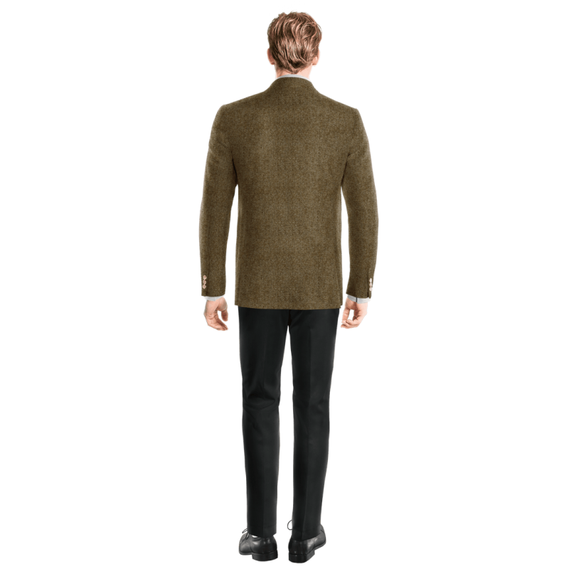 Brown Tweed Blazer with elbow patches