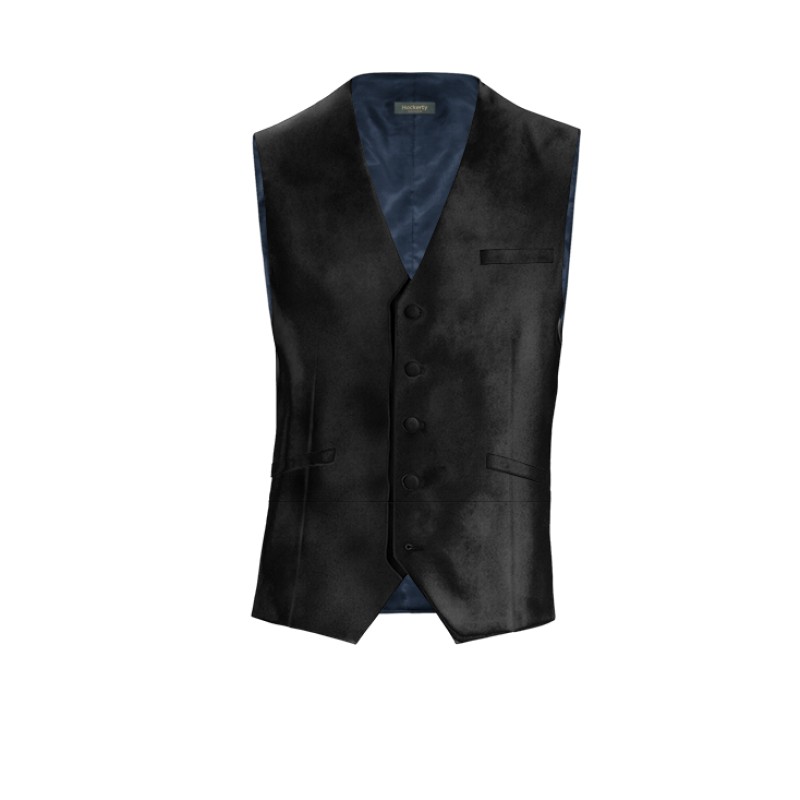 Black Velvet Vest