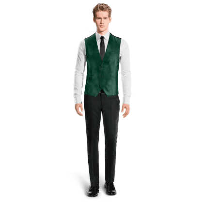 Green Velvet Vest