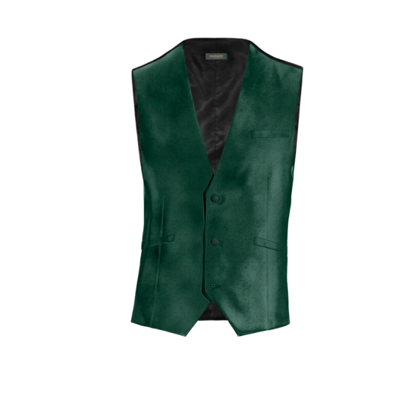 Green Velvet Vest