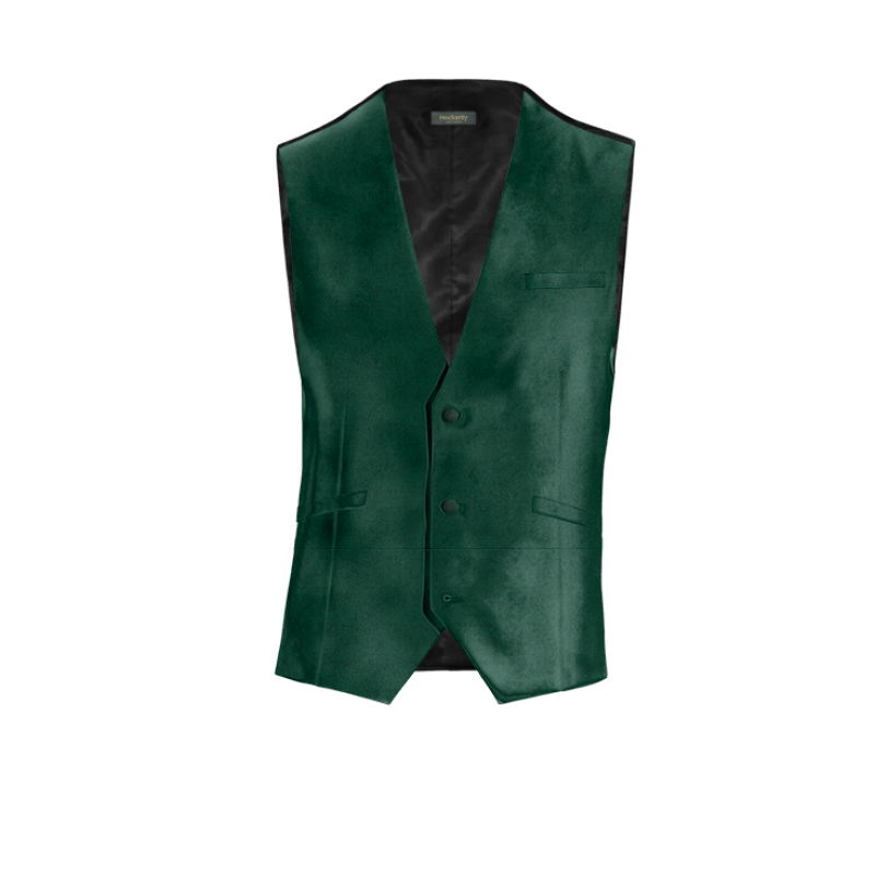 Green Velvet Vest