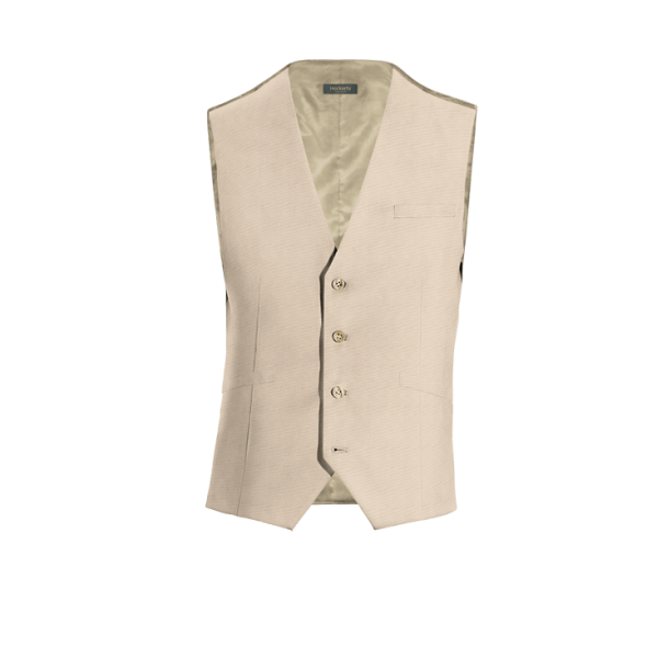 Sand Wool Blends Vest