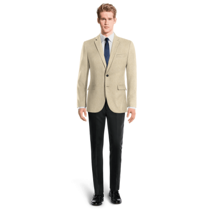 Beige linen Suit Jacket