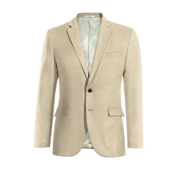 Beige linen Suit Jacket