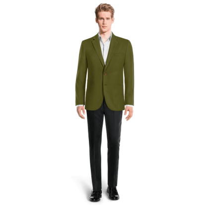 Green Cotton Suit Jacket