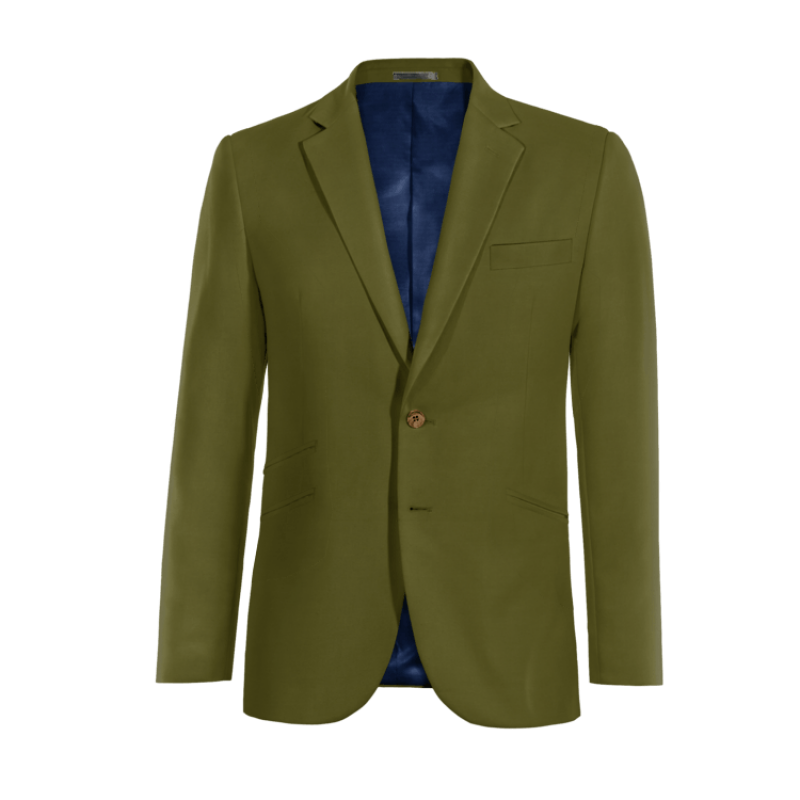 Green Cotton Suit Jacket