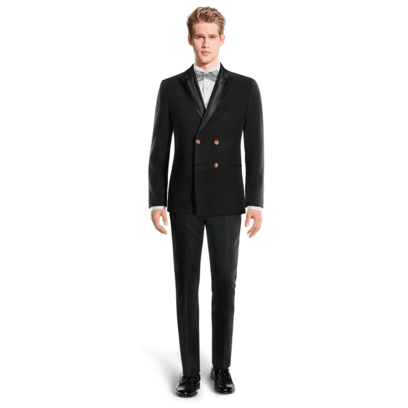 Double breasted peak lapel Tux Jacket