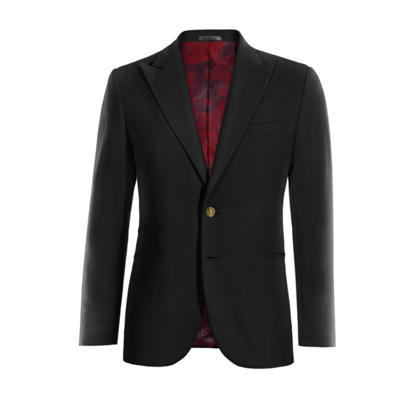 Black peak lapel Blazer