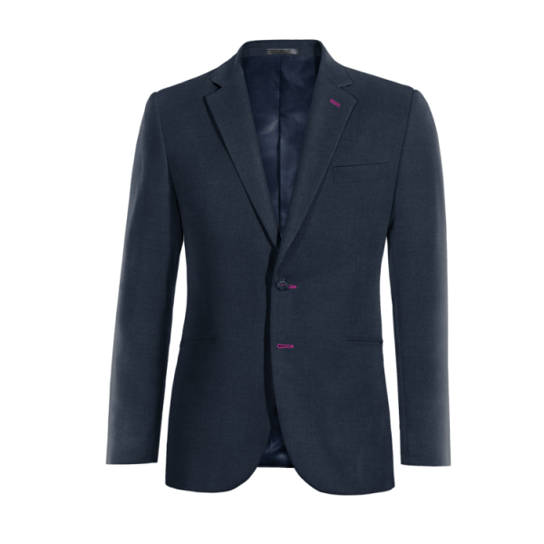 Blue Blazer with customized threads