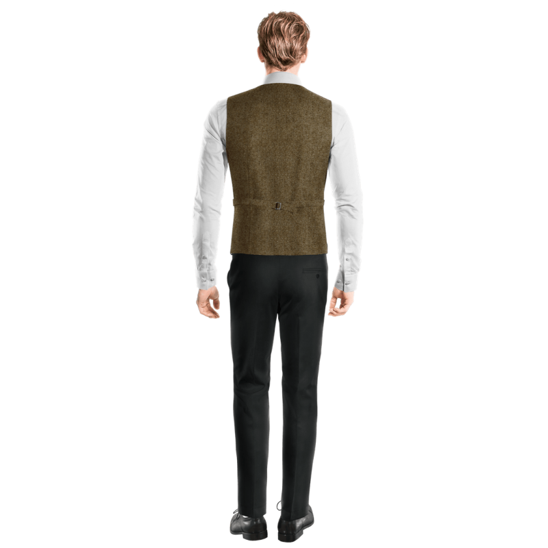 Brown Tweed Vest