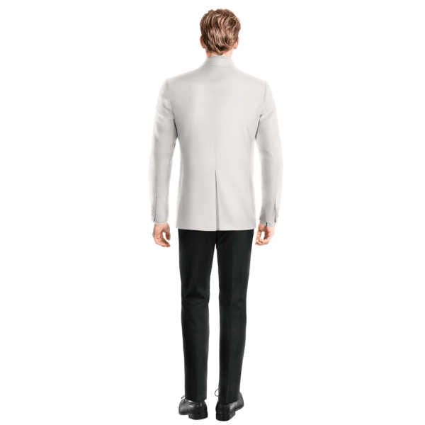 White rounded lapel Dinner Jacket