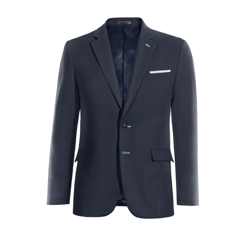 Blue Blazer with handkerchief