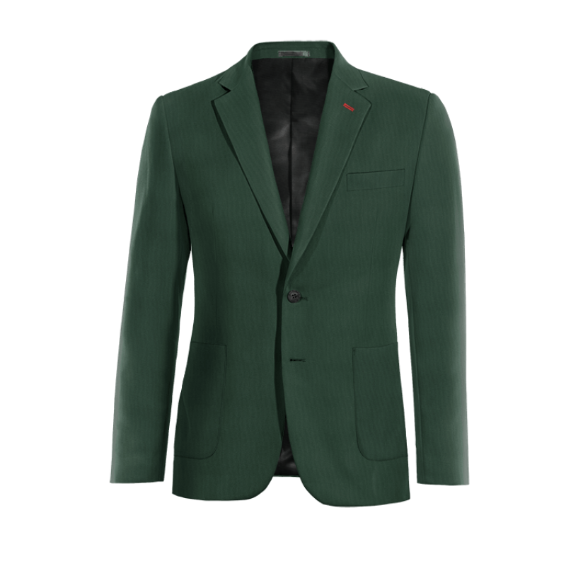 Wool Blends Suit Jacket with customized threads
