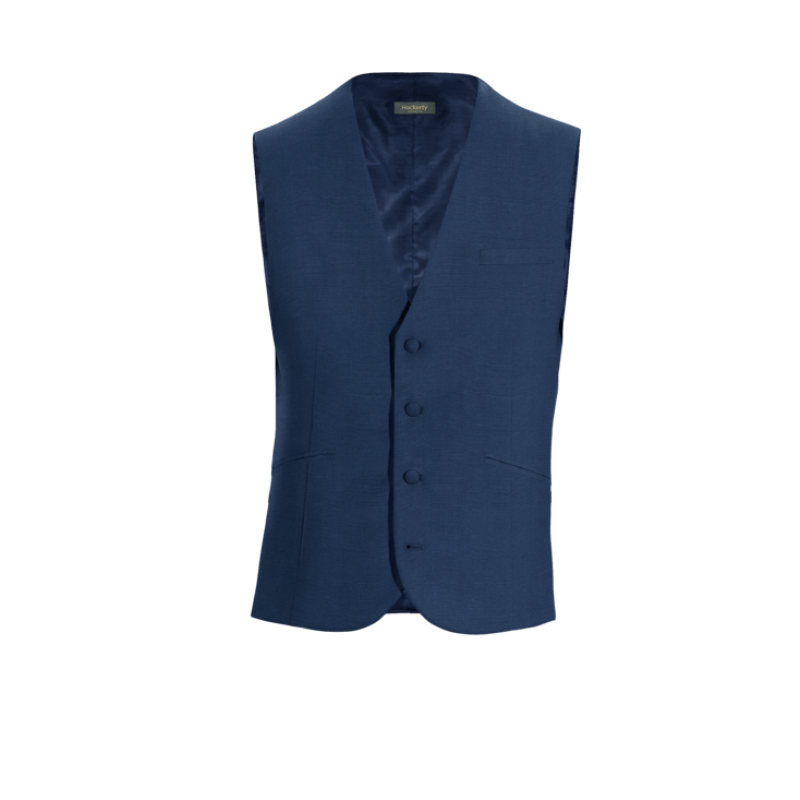 Royal Blue Wool Blends Vest