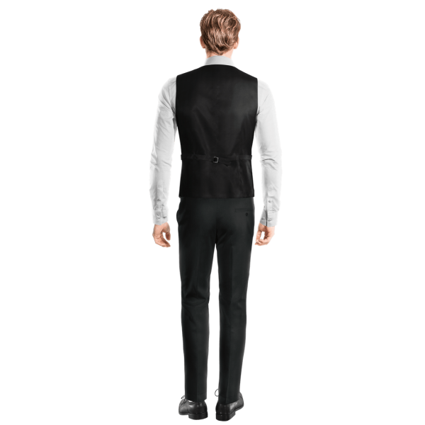 Tuxedo Vest - Black