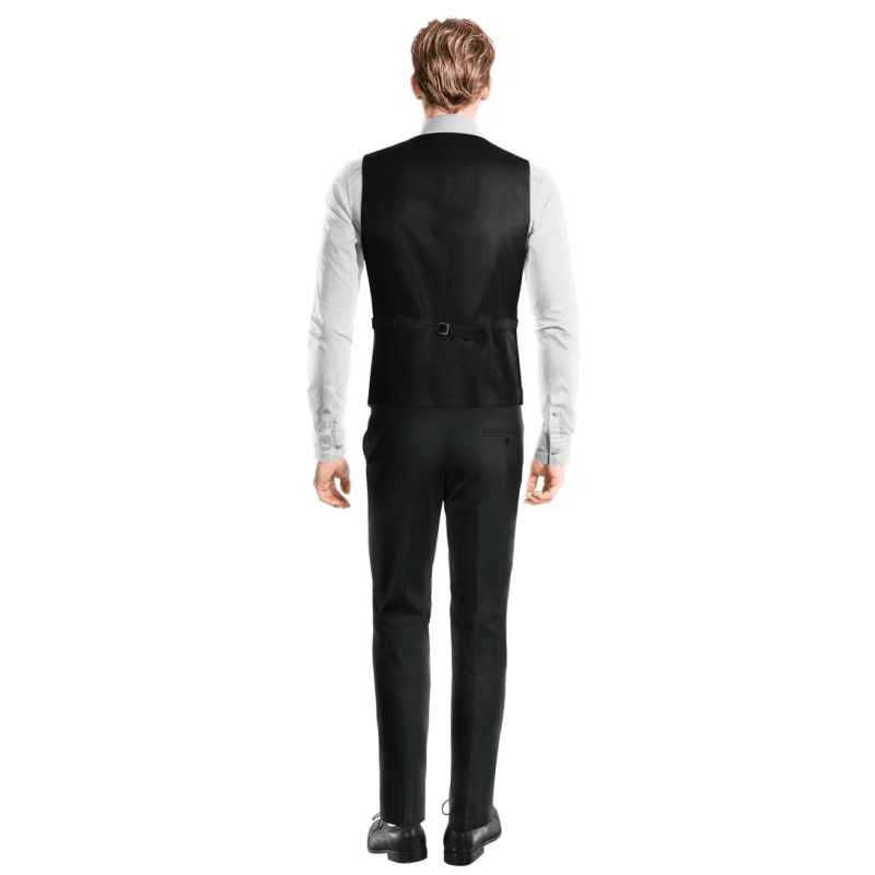 Tuxedo Vest - Black