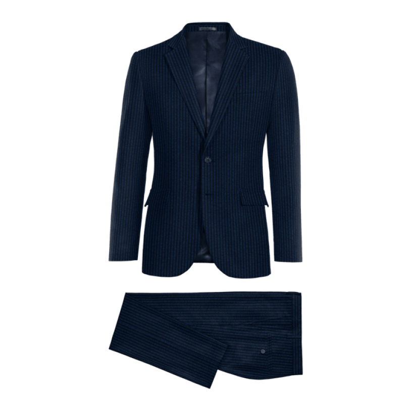 Blue Pinstripe seersucker Suit