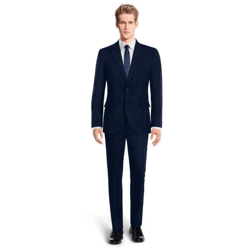 Blue Pinstripe seersucker Suit