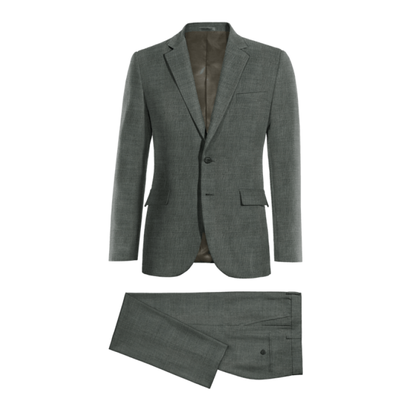 Grey Checkered wool Suit