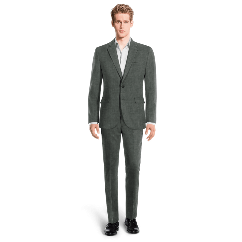Grey Checkered wool Suit