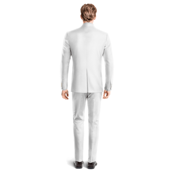 White linen unlined Suit